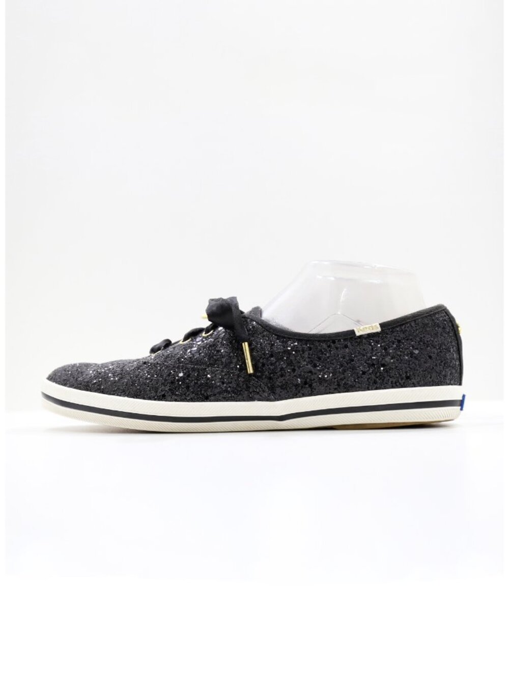 Keds x Kate Spade Champion Black Sequin Low Top Sneakers - 10